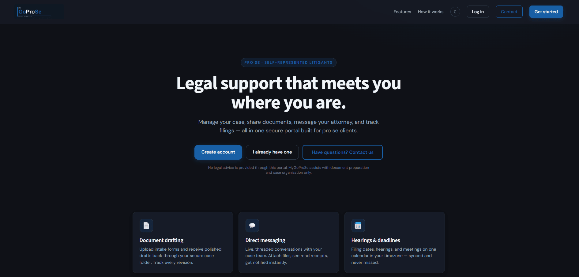 MyGoProSe public marketing homepage