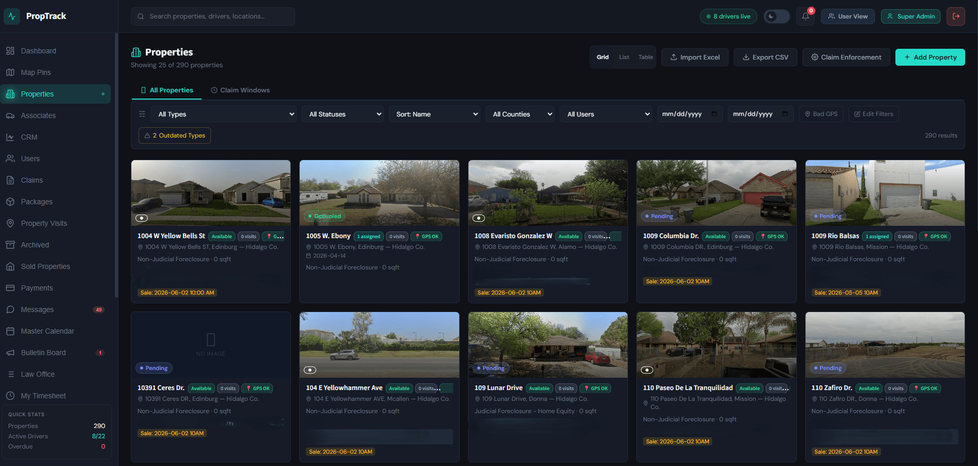 PropTrack properties page
